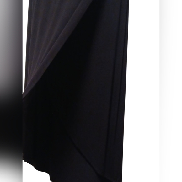 Nue options - NWT, Black Midi Length,95% Rayon & 5% Spandex, Elastic Waist, Faux - Picture 4 of 8